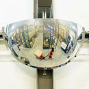 570mm Diameter Quarter-Sphere Industrial Safety Mirror, 180° View