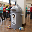 55 Litre Novelty Recycling Bin with Child-Height Aperture