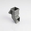 Traditional Aluminium Downpipe Shoe 72x72mm — RAL 7037