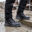 S7S Waterproof Safety Boot with Composite Toe Cap - Black