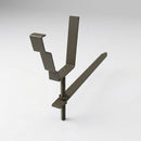 Moulded Ogee Gutter Rise and Fall Bracket 125 x 100mm — RAL 7022