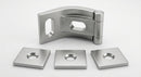 Curved Rail Hinge Set - Durable Metal Construction (view 2)