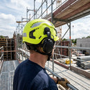 Neon Yellow Vented Helmet with Hearing Protection Set