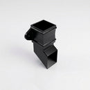 Traditional Aluminium Downpipe Shoe 72x72mm — RAL 9005