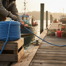 Dim Gray Heavy Duty Polypropylene Rope Coil 220m - Lightweight & Strong