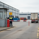 Dark Gray High-Performance Boom Barrier with Gas Cylinder System for Access Control