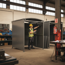 Dark Slate Gray Premium Shelter with Galvanised Clad - Modular Design for Extensions