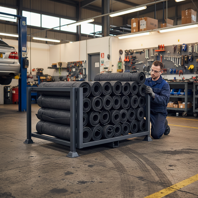 Heavy Duty Non-Stackable Mat Stillage - Holds 50 Mats