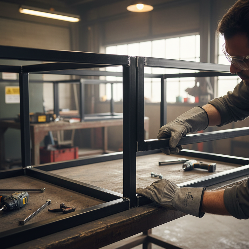 Dark Slate Gray Premium Steel Square Tube 25mm x 25mm for DIY Projects