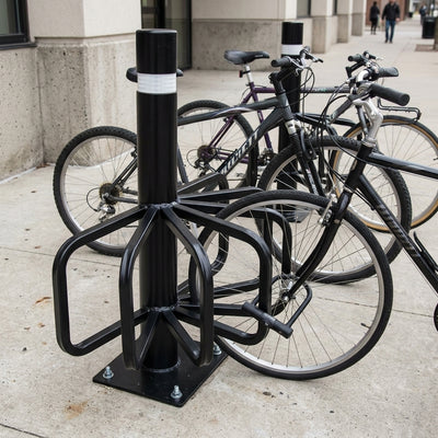 Six Station Cycle Rack – Steel Tube Construction