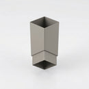 Flush Joint Aluminium Downpipe 72×72mm × 3m — RAL 7036