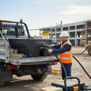 Light Gray Premium 400 Litre Baffled Water Storage Tank - Slimline Design