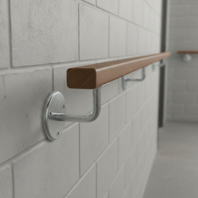 Heavy Duty Hand Rail Brackets with 76mm Projection - Decorative Support