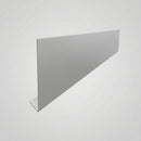 Aluminium Fascia Board Sample — RAL 9006 / 'V' Return