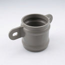 Traditional Downpipe Spare Socket Eared 76mm Diameter — RAL 7036