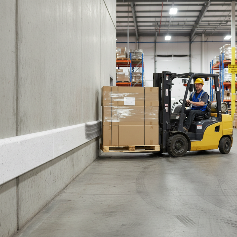 Dark Gray Impact Resistant Wall Buffers - Light Granite Color for Protection