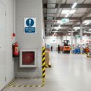 Gray Mandatory Fire Safety Door Signs - Ensure Clear Access to Fire Equipment