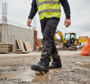 Rosy Brown Premium Waterproof Safety Work Boots with Steel Toe and Slip Resistance