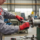 Light Slate Gray Professional Nitrile Nylon Gloves - Breathable and Oil Resistant