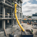 Dark Gray 22" Heavy Duty Rubbish Scaffold Chute for Efficient Waste Removal