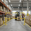 Slate Gray Heavy Duty Steel Hoop Guards for Warehouse Safety