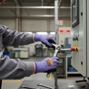 Dim Gray High-Performance Nitrile Foam Gloves - Size 10 for Enhanced Grip