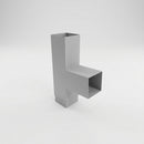 72x72mm Flush Joint Downpipe Branches — 92.5° & 112.5° — RAL 9006 / 92.5 Degrees