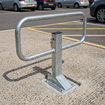 Drop Down Frame Parking Post – Galvanised Steel – Sub-surface Fix