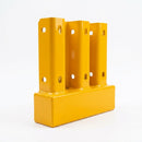 Pedestrian End Barrier - Yellow Finish (view 2)