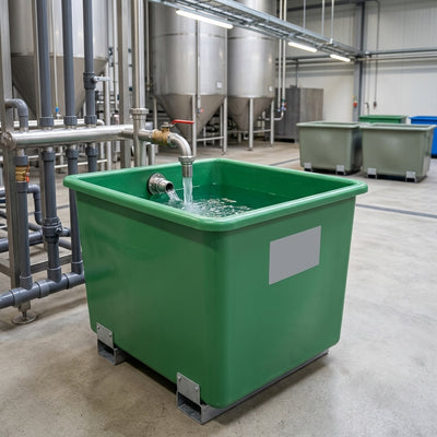 1500 Litre GRP Open Top Water Tank with Forklift Pockets