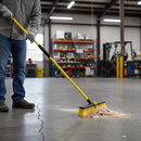 Dim Gray 14" Heavy Duty Stiff Broom with 1.2m Handle for Efficient Cleaning