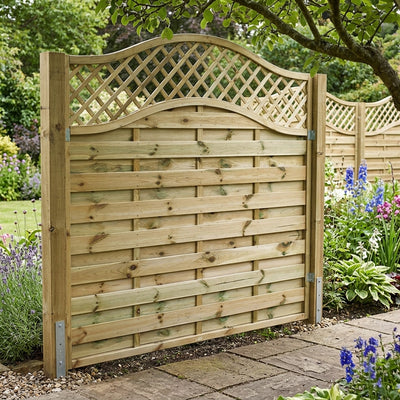 Wooden Panel with Trellis