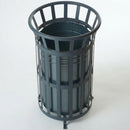40 Litre circular steel open top litter bin (view 2)