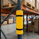 86-120mm Upright Pallet Racking Protector, Plastic, Yellow/Black