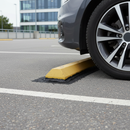 Dark Gray Heavy Duty 3-Part Rubber Parking Stop Adhesive for Secure Bonding