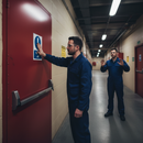 Dark Slate Gray Premium Fire Safety Door Signs - Keep Off for Safety Compliance