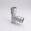 Traditional Aluminium Downpipe Branch 76mm Diameter — RAL 9006 / 92.5 Degrees