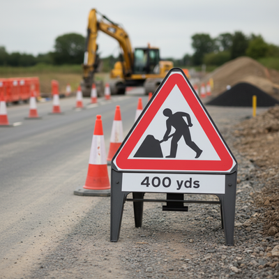 Heavy Duty Supplementary Plate with Q-Sign for Road Safety