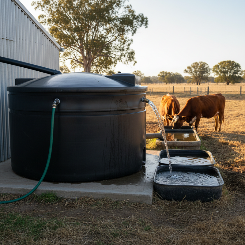 Dark Slate Gray 3400 Litre Premium Total Access Water Tank - Versatile Storage Solution