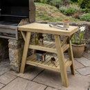 BBQ Side Table - Outdoor Wooden Garden Furniture