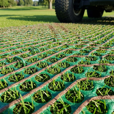 Slip-Resistant Grass Protection Mesh – 2m × 20m × 9mm, 1000g/m²