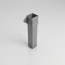 Traditional Aluminium Downpipe Sample — RAL 7037 / 72x72mm