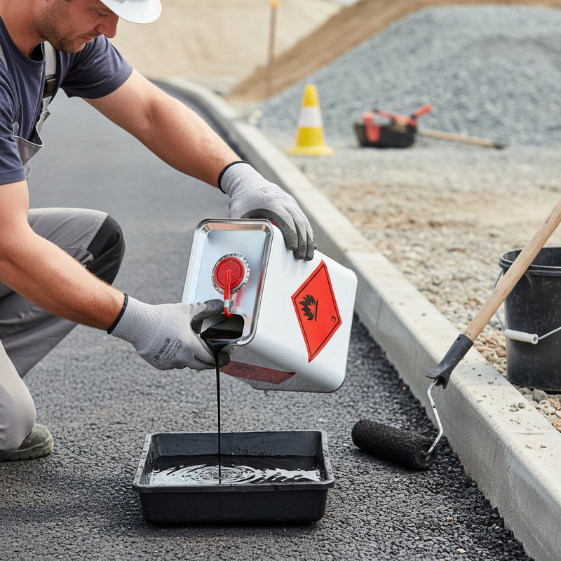 Dark Gray High-Performance Bitumen Primer for Effective Surface Preparation