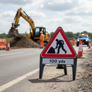 Gray Premium Q-Sign with Supplementary Plate - Heavy Duty Design