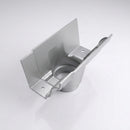 Moulded Ogee Gutter Outlet 76mm Diameter 125 x 100mm — RAL 9006