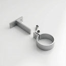 Adjustable Aluminium Pipe Clip 63mm Diameter — RAL 9006