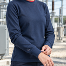 Women's Electric Arc and Flame Resistant Long Sleeve Top - Navy (view 2)