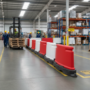 Light Slate Gray Premium Self-Weighted Separator Barrier for Pedestrian and Traffic Management