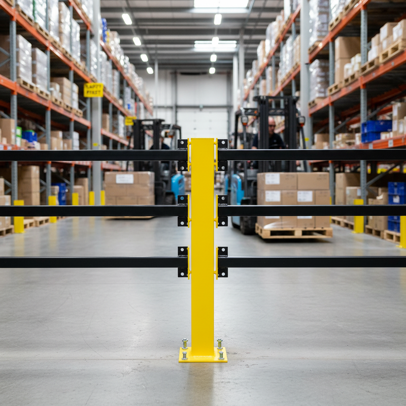 Heavy Duty Impact Protection Railing System - 1000mm | UK