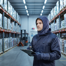 Dim Gray High-Performance Freezer Hood with Drawcord - Navy Blue